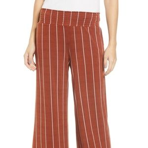 Love, Fire Stripe Knit Wide Leg Pants